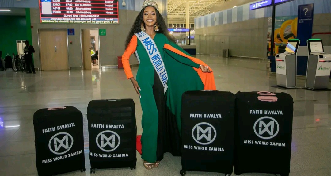 FAITH BWALYA HAS ARRIVED IN INDIA FOR MISS WORLD