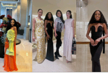 In the picture above - Faith Bwalya takes a pose for the camera on her first day at the ongoing 72nd edition of Miss World in Telangana, India with fellow contestants at the Trident Hyderabad. The black dress was the dinner dress[7th May, 2025]