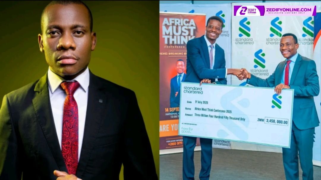 ENTERPRENEUR DUMISANI NCUBE RECEIVES 3.45 MILLION KWACHA INVESTMENT INTO HIS UPCOMING "AFRICA MUST THINK" FROM STANDARD CHARTERED BANK