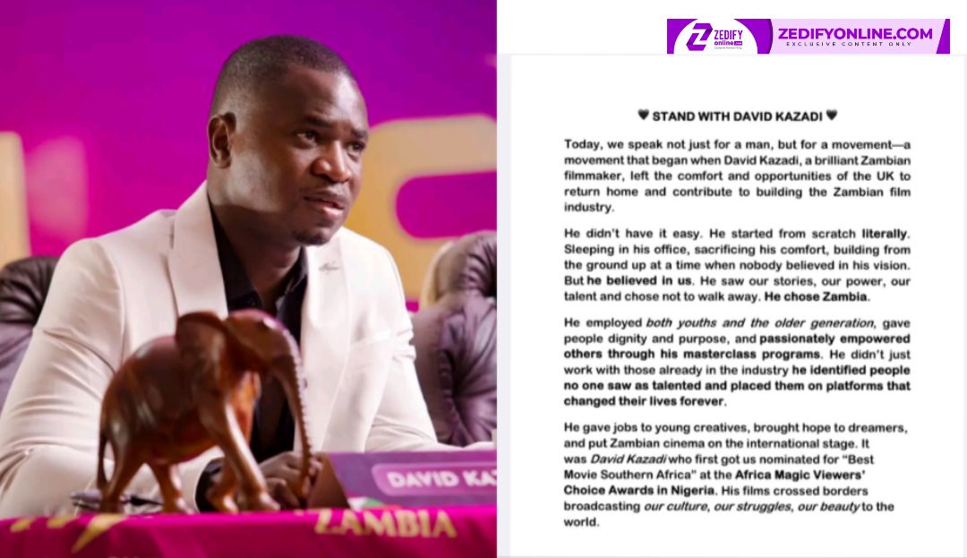 DAVID KAZADI'S FANS RELEASE STATEMENT CALLING FOR HIS PERSECUTION TO STOP - HE LEFT THE UK TO GIVE US JOBS AND SUPPORT YOUNG TALENT
