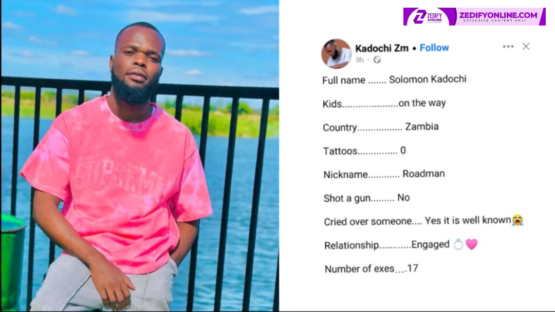 KADOCHI REVEALS HE HAS 17 EXES AND LOST COUNT OF HIS BODY COUNT
