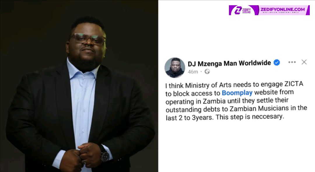BOOMPLAY OWES SOME ZAMBIAN ARTISTS OVER 2 YEARS WORTH DUES, IT NEEDS TO BE SUED – DJ MZENGA MAN