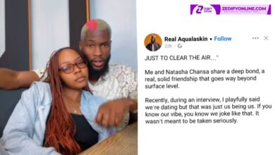 I ADORE AND SHARE A DEEP BOND WITH NATASHA CHANSA BUT WE ARE NOT IN A ROMANTIC RELATIONSHIP - AQUALASKIN 