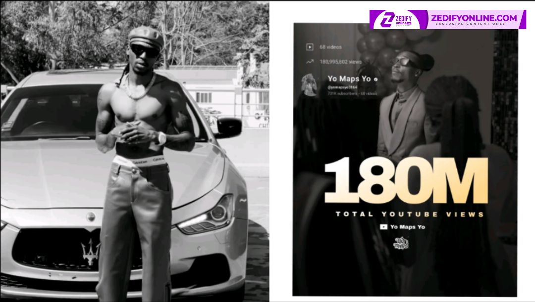 YO MAPS IS THE FIRST ZAMBIAN ARTIST TO REACH 180 MILLION YOUTUBE VIEWS - HOW CLOSE ARE HIS RIVALS?
