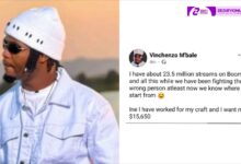 VINCHENZO THREATENS YO MAPS WITH A SUIT, DEMANDS IS 361,000 KWACHA BOOMPLAY EARNINGS 