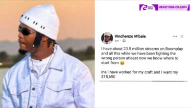 VINCHENZO THREATENS YO MAPS WITH A SUIT, DEMANDS IS 361,000 KWACHA BOOMPLAY EARNINGS 