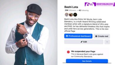 DRIMZ ON THE VERGE OF LOSING THIRD FACEBOOK PAGE IN UNDER TWO YEARS AFTER "BASHI LOTA" PAGE GETS SUSPENDED