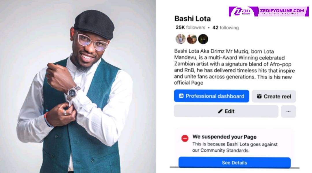 DRIMZ ON THE VERGE OF LOSING THIRD FACEBOOK PAGE IN UNDER TWO YEARS AFTER "BASHI LOTA" PAGE GETS SUSPENDED