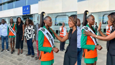 MODEL ANNA MUSONDA LEAVES FOR MISS GRAND INTERNATIONAL 2025 IN HUA HIN, BANGKOK, THAILAND