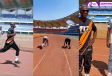 RAPPER MACKY 2 LEAVES GEN-Z RAPPER NDINE EMMA IN DUST DURING A 100-METER RACE AT HEROES STADIUM 