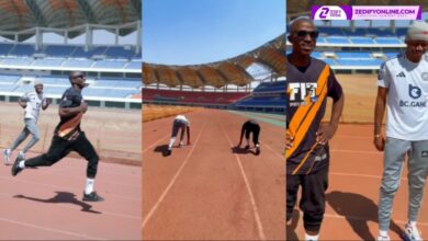 RAPPER MACKY 2 LEAVES GEN-Z RAPPER NDINE EMMA IN DUST DURING A 100-METER RACE AT HEROES STADIUM 