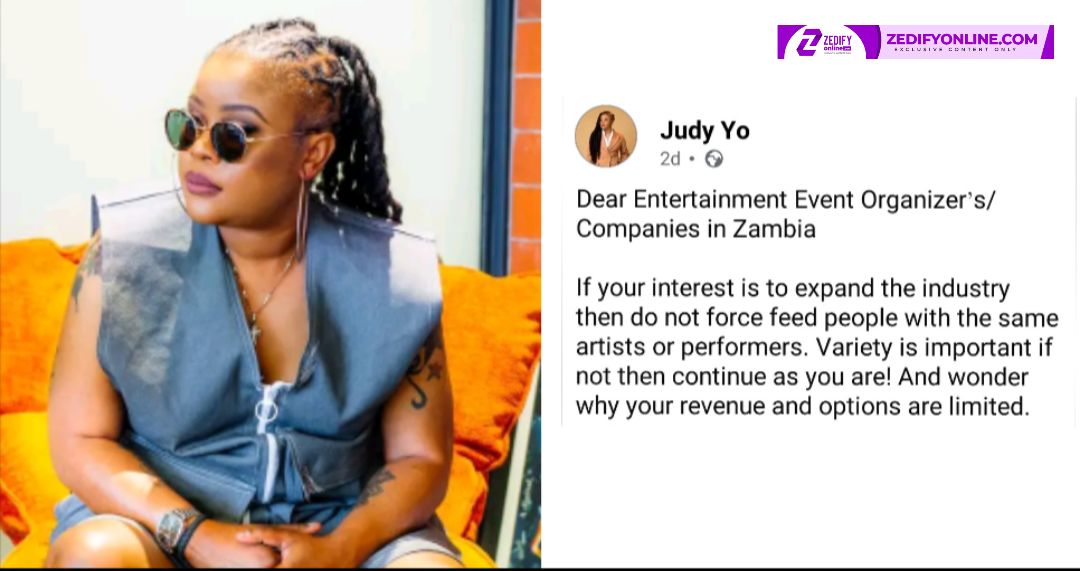 ROTATE ARTISTS AT EVENTS IF YOU WANT THE INDUSTRY TO GROW - JUDY YO TELLS EVENT ORGANIZERS 