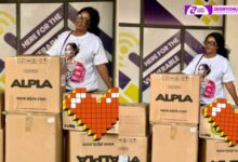 SINGER MAMPI DONATES SEVERAL BOXES OF HER SHOES TO CHARITY