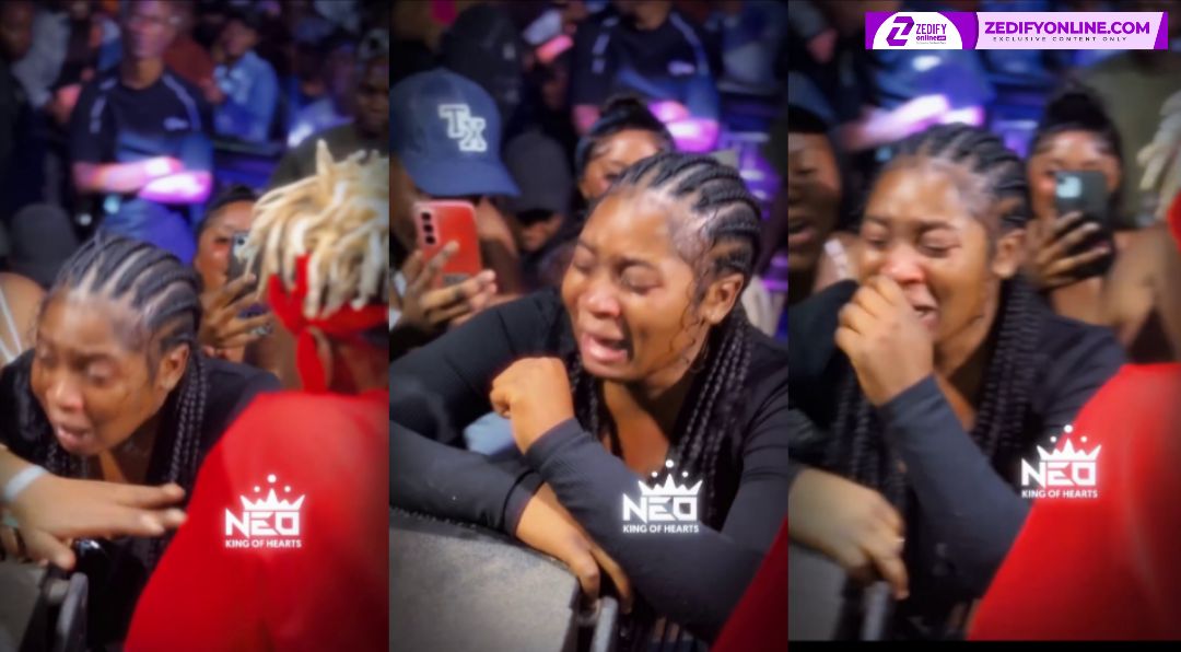 A NEO FAN CRIES UNCONTROLLABLY AS HE PERFORMED HIS HEARTBREAK THEMED SONG "SAME OLD STORY"